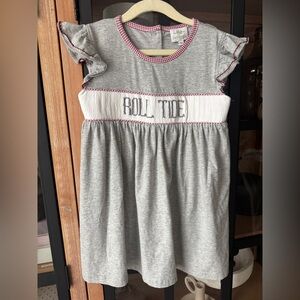 Roll Tide Smocked dress ruffle toddler girl university of alabama